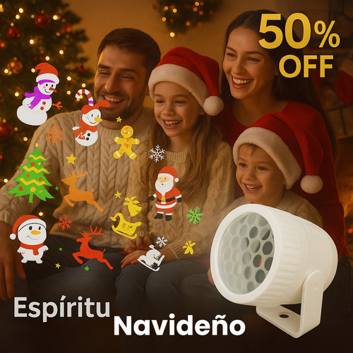 Mini Proyector Navideño